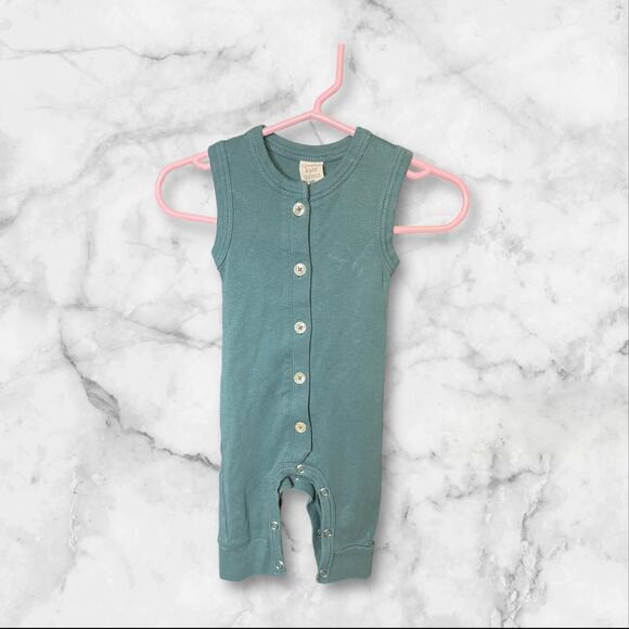 Teal Sleeveless Kids One Piece - Picture 1 of 2